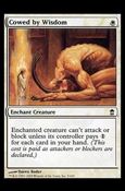 Magic the Gathering: Saviors of Kamigawa (Base Set) card 5 Cowed by Wisdom