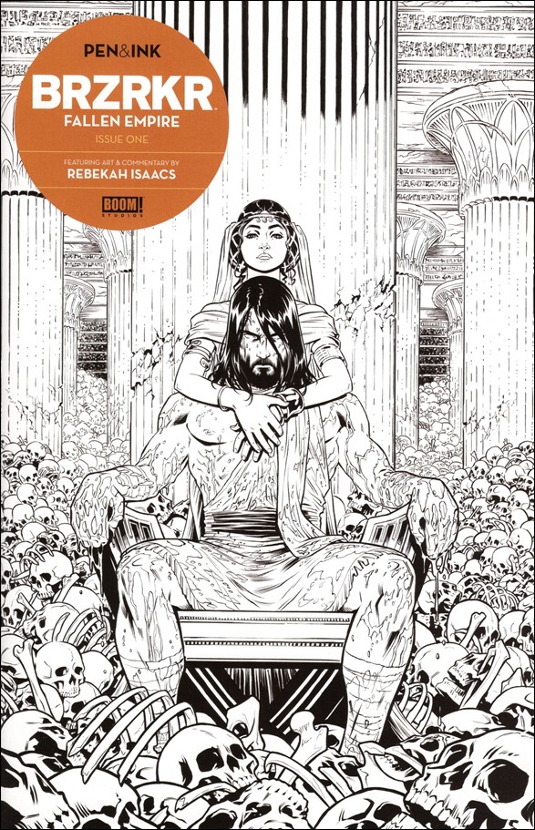 BRZRKR: Fallen Empire Pen & Ink issue 1 Rebekah Isaacs Cover