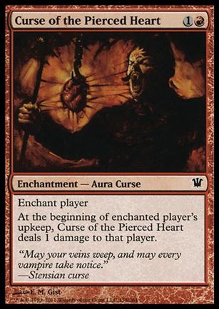 Magic the Gathering: Innistrad (Base Set) card 138 Curse of the Pierced Heart