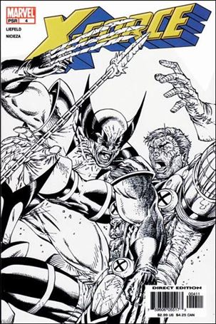 X-Force (2004) issue 4-B Black & White Sketch Cover