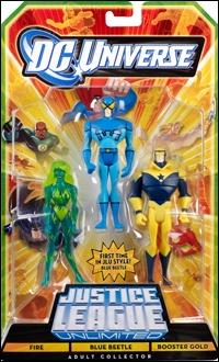 DC Universe: Justice League Unlimited - Fan Collection (3-Packs) figure 12 Fire / Blue Beetle / Booster Gold
