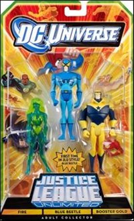 DC Universe: Justice League Unlimited - Fan Collection (3-Packs) figure 12 Fire / Blue Beetle / Booster Gold