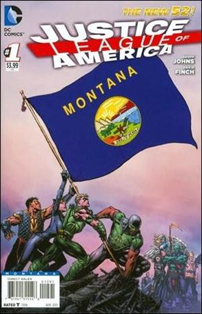 Justice League of America (2013)  issue 1-NA Montana State Flag Cover