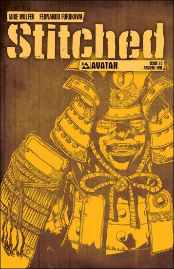 Stitched issue 15-D 1:3 Ancient Evil Cover