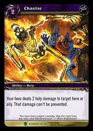 World of Warcraft: Heroes of Azeroth (Base Set) card 76 Chastise