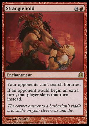 Magic the Gathering: Commander (Base Set) card 136 Stranglehold