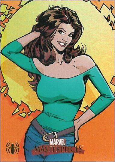 2007 Marvel Masterpieces (Spider-Man Parallel Foil Subset) card S4 M.J.