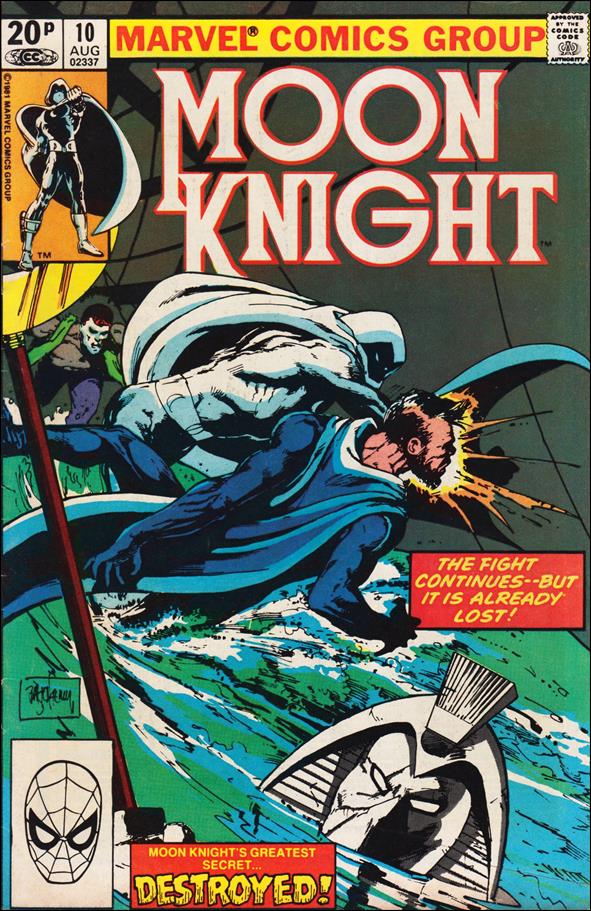 Moon Knight (1980) issue 10-B UK Price Cover