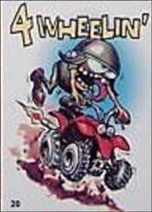 Hot Rod Super Freaks (Base Set) card 20 4 Wheelin'