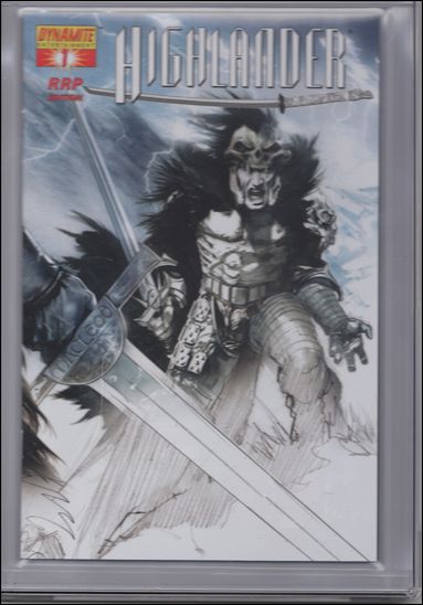 Highlander issue 1-E Gabriele Dell'Otto RRP Sketch Cover
