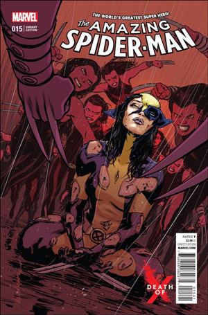 Amazing Spider-Man (2015) issue 15-B David Lopez Death of X Cover