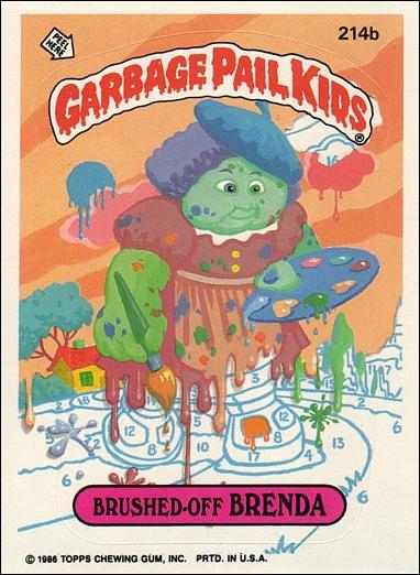 Garbage Pail Kids: Series 06 (Base Set) card 214b Brushed-Off Brenda