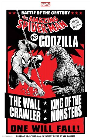 Godzilla vs. Spider-Man issue 1-D Lee Garbett Versus Cover