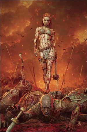 Red Sonja (2023) issue 12-K Björn Barends Virgin 1:15 Cardstock Cover