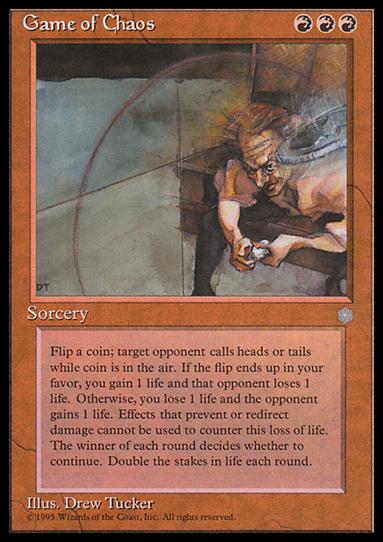 Magic the Gathering: Ice Age (Base Set) card 186 Game of Chaos