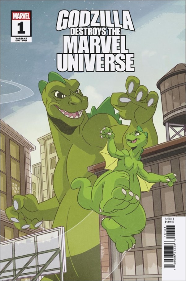Godzilla Destroys the Marvel Universe issue 1-G Sean Galloway Animation Cover