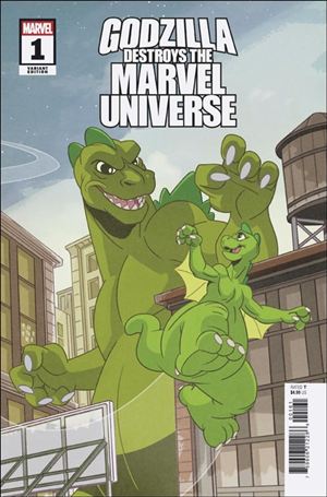 Godzilla Destroys the Marvel Universe issue 1-G Sean Galloway Animation Cover
