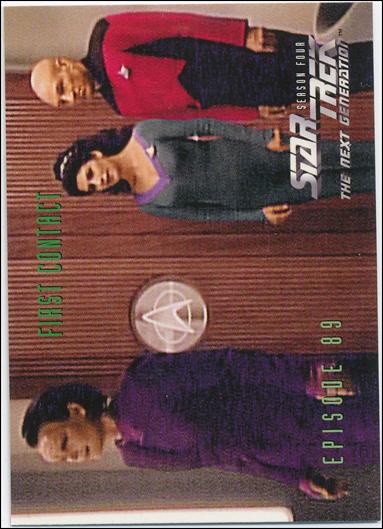 Star Trek: The Next Generation - The Episode Collection Season Four (Base Set) card 364 Fast Contact, Episode 89A
