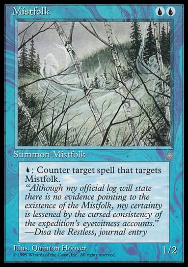 Magic the Gathering: Ice Age (Base Set) card 84 Mistfolk