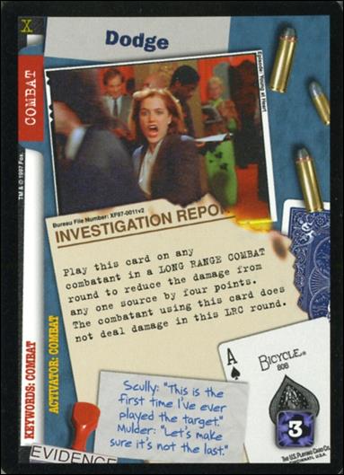 X-Files: The Truth Is Out There (Base Set) card XF97-0011v2 Dodge