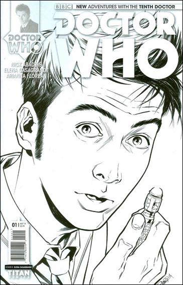 Doctor Who: The Tenth Doctor issue 1-G Elena Casagrande Sketch Cover