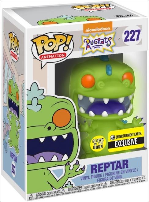 POP! Animation figure 227-D Reptar (Glow) Entertainment Earth Exclusive