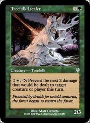 Magic the Gathering: Invasion (Base Set) card 218 Treefolk Healer