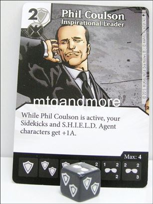 Marvel Dice Masters Age of Ultron  card 60 Phil Coulson: Inspirational Leader