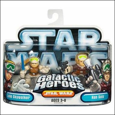 Star Wars: Galactic Heroes figure 25 Luke Skywalker and Han Solo (Hoth)