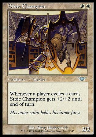 Magic the Gathering: Legions (Base Set) card 21 Stoic Champion