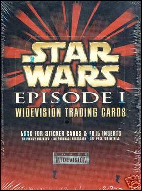 Star Wars: Episode I Widevision: Series 1 card 1-C Sealed Retail Box - Red