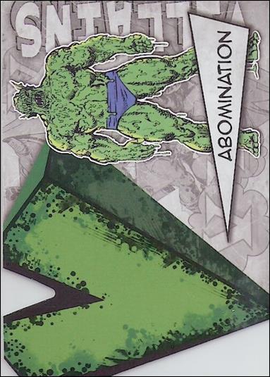 Marvel Beginnings: Series 3 (Villains Die-Cut Subset) card V-1 Abomination