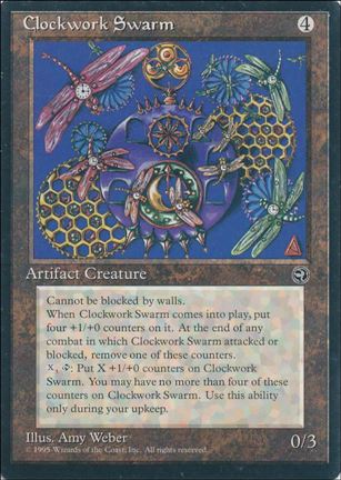 Magic the Gathering: Homelands (Base Set) card 104 Clockwork Swarm