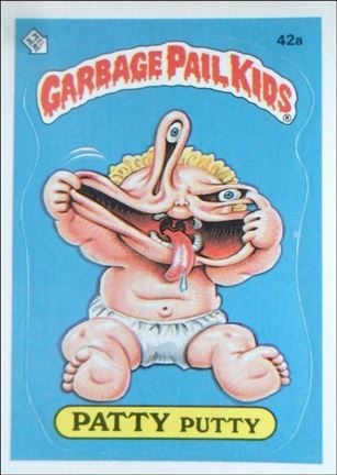 Garbage Pail Kids: Series 02 (Base Set) card 42a-B Patty Putty (Sneak Award Back)
