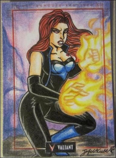 2013 Valiant Comics Preview Trading Card Set (Sketch Card Subset) card JCu-01