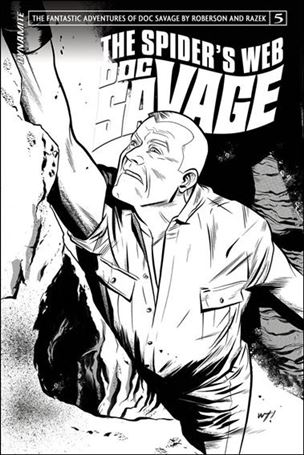 Doc Savage: The Spider's Web issue 5-B Black & White Cover 1:10