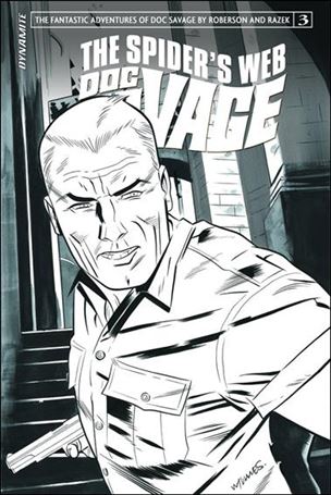 Doc Savage: The Spider's Web issue 3-B Black & White Cover 1:10