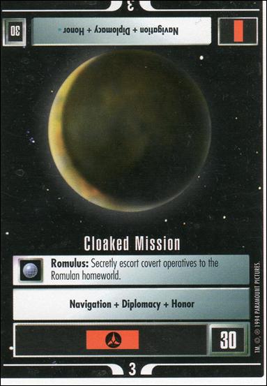 Star Trek: Premiere Unlimited (Base Set) card 147 Cloaked Mission 
