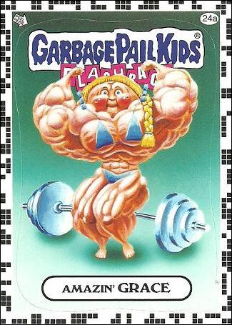 Garbage Pail Kids: Flashback Series 2 (White Border Base Set) card 24a Amazin' Grace
