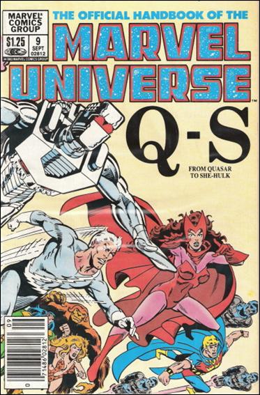 Official Handbook of the Marvel Universe (1983) issue 9-B Canadian Price Cover