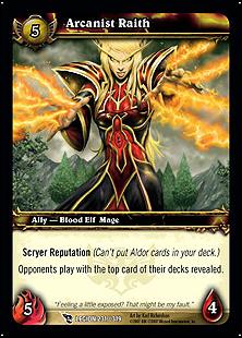 World of Warcraft: March of the Legion (Base Set) card 231 Arcanist Raith
