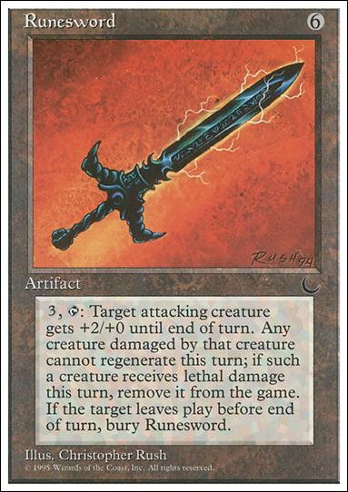 Magic the Gathering: Chronicles (Base Set) card 106 Runesword
