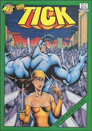 Tick (1988) issue 3-F Green Border Cover (6th Printing)