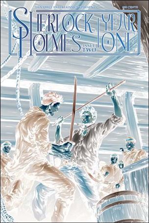 Sherlock Holmes: Year One issue 2-D Daniel Indro 1:10 Negative Cover