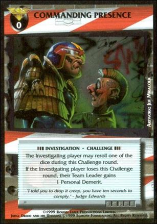 Dredd: The Card Game card 56 Commanding Presence