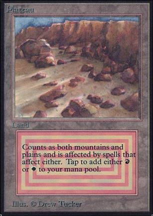 Magic the Gathering: Limited Edition Alpha (Base Set) card 279 Plateau