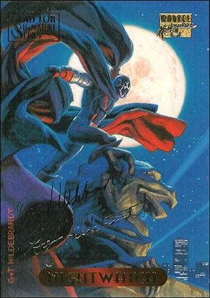 1994 Marvel Masterpieces (Gold-Foil Signature Parallel Base Set) card 85 Nightwatch