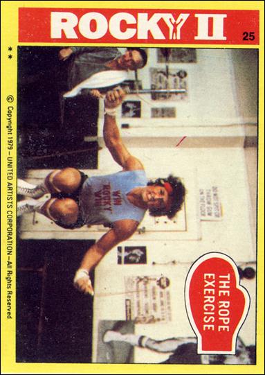 Rocky II (Base Set) card 25 The Rope Exercise