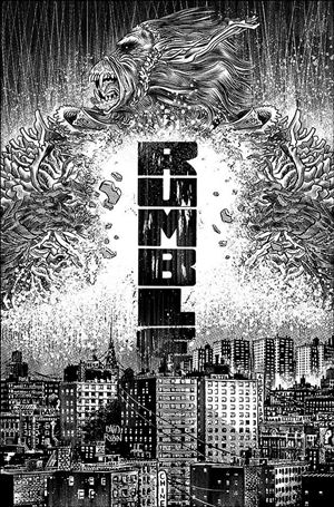Rumble (2017) issue 11 David Rubin Black & White Cover