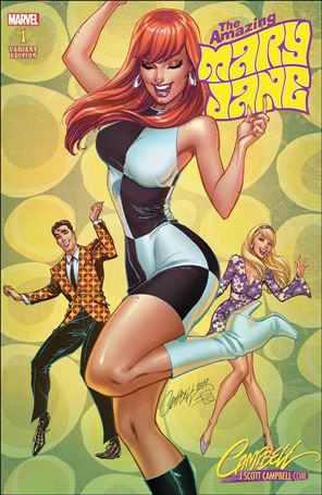 Amazing Mary Jane issue 1-Q J. Scott Campbell 60s Cover 1/1500